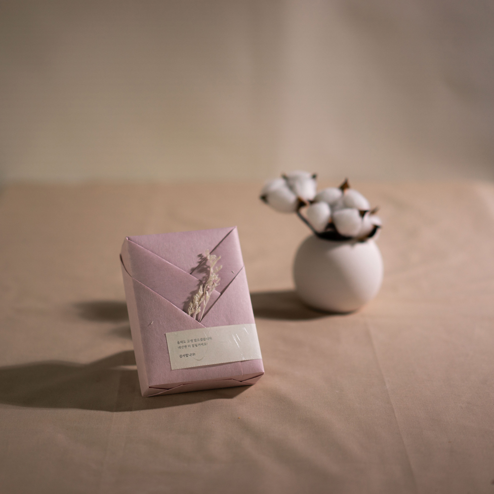 결혼식 답례품 회사 조문 선물용 홀리넨 선물  D1 단아 블루 15답례(커피1개, 쿠키5개)