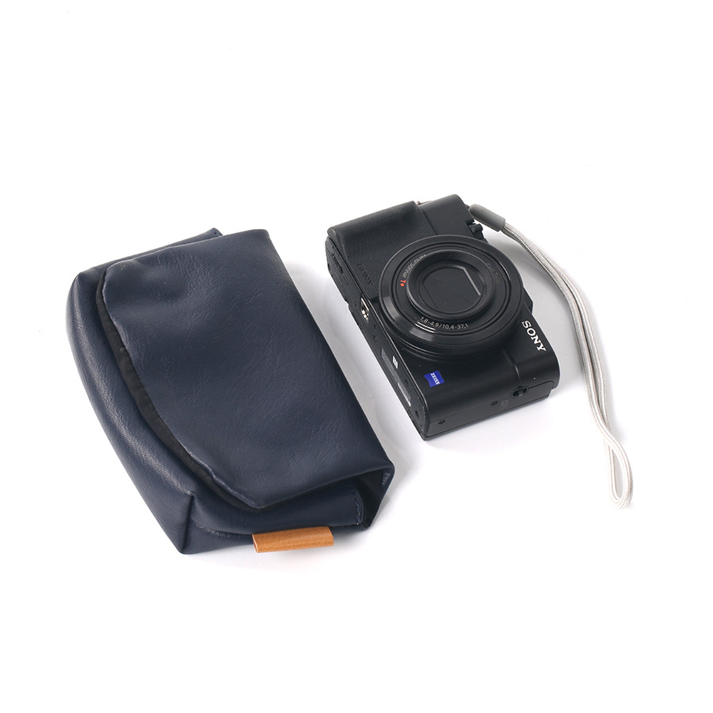 GC 카메라 파우치 캐논 소니 리코 루믹스 가죽 케이스 TZ99 GR3X RX100m7 G7xmark3 zv1m2 레더블랙 - 상세 이미지 4