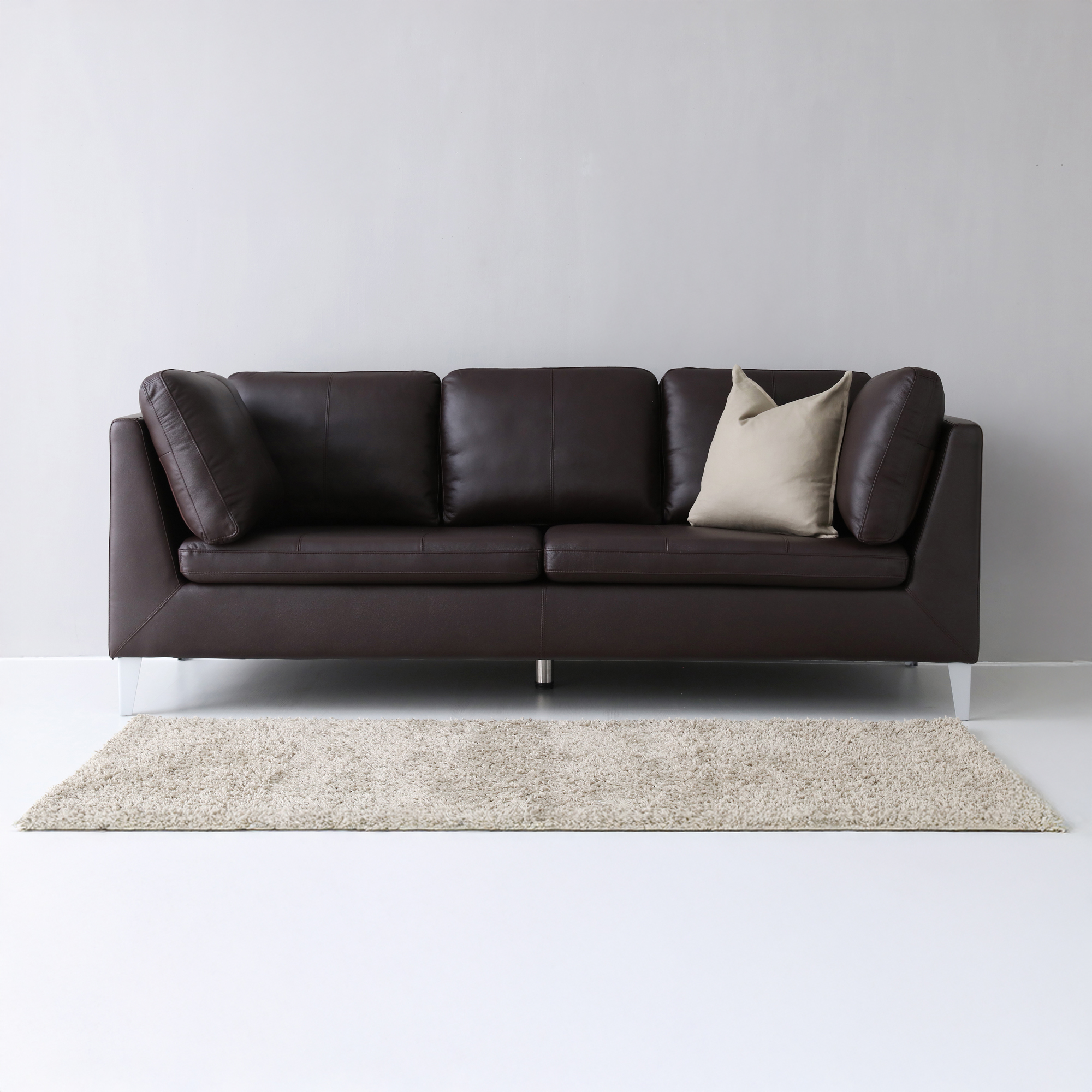 FAJU 3인 소파 다크브라운 1660.4476