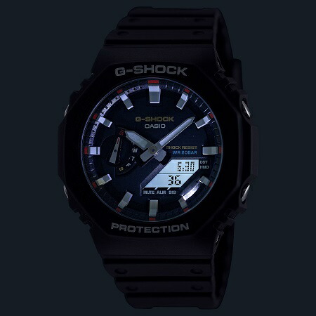 카시오 CASIO 지샥 오리진 컬러 지얄오크 GA-2100RL-1AJF 남성 손목 시계 - 상세 이미지 5