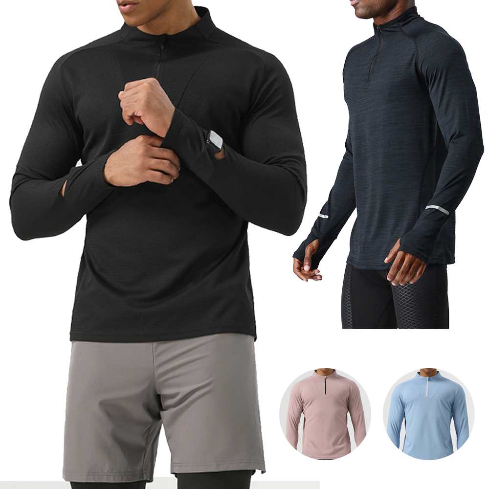 러닝하프집업 러닝긴팔티 반집업 롱슬리브 시계홀