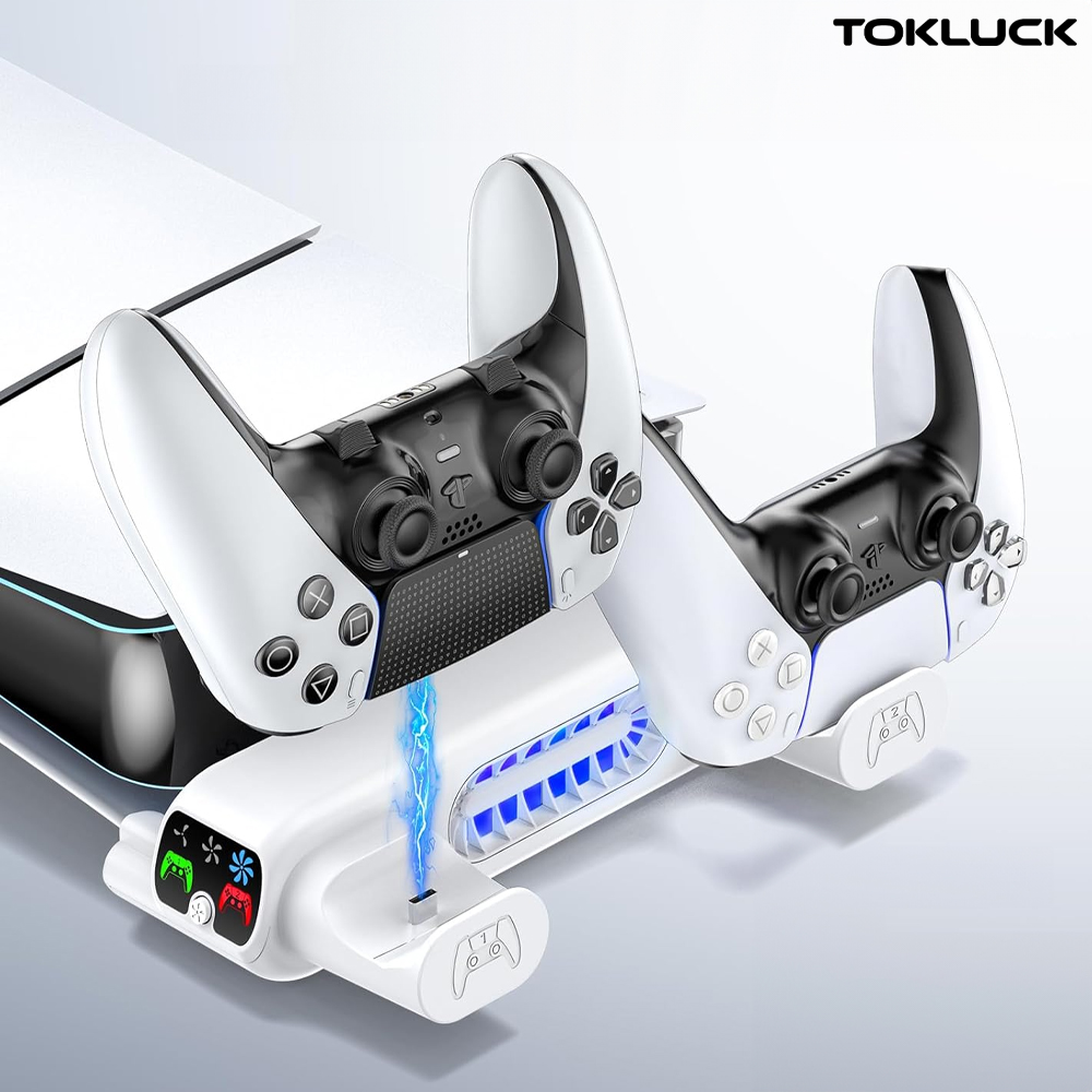 PS5 프로 슬림 스탠드 쿨러 수평 거치대 TOKLUCK - 상세 이미지 2