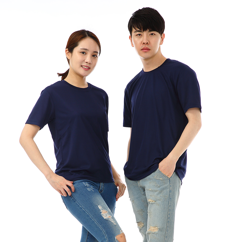 (16color)쿨론기능성라운드 반팔티셔츠 식당 업소가게티 주방위생복 홀서빙복 이미지 8