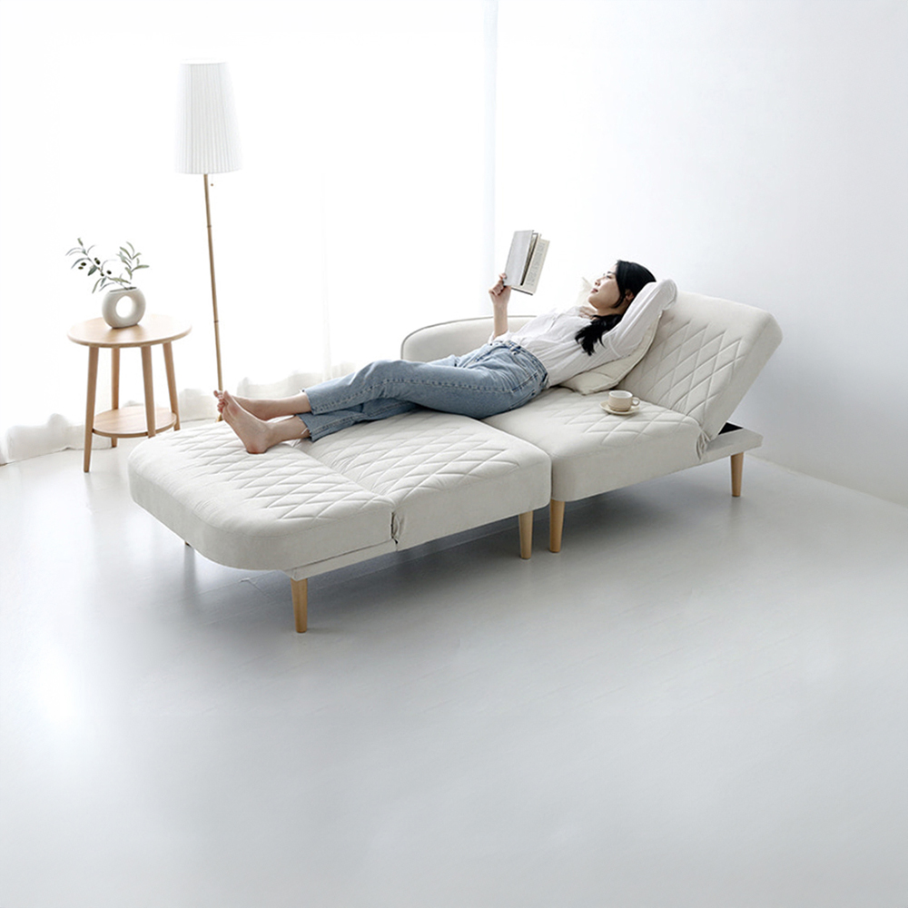 니스코 3인 멀티 메모리폼 소파베드 독립형 BC430 베이지 9751.3537