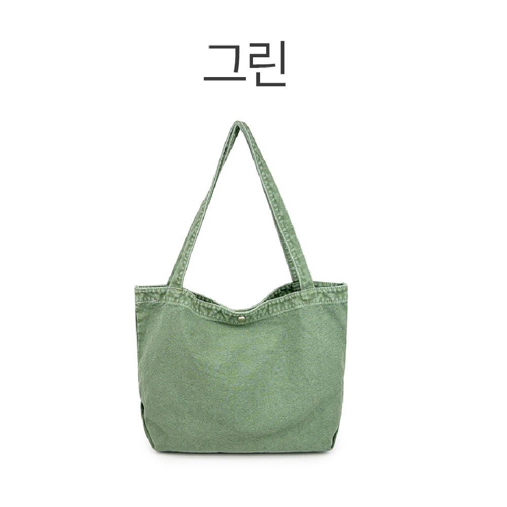 가벼운 캔버스 빅숄더백 여대생 대학생 가방 어깨메는가방 큰 대형 숄더백 - 상세 이미지 4