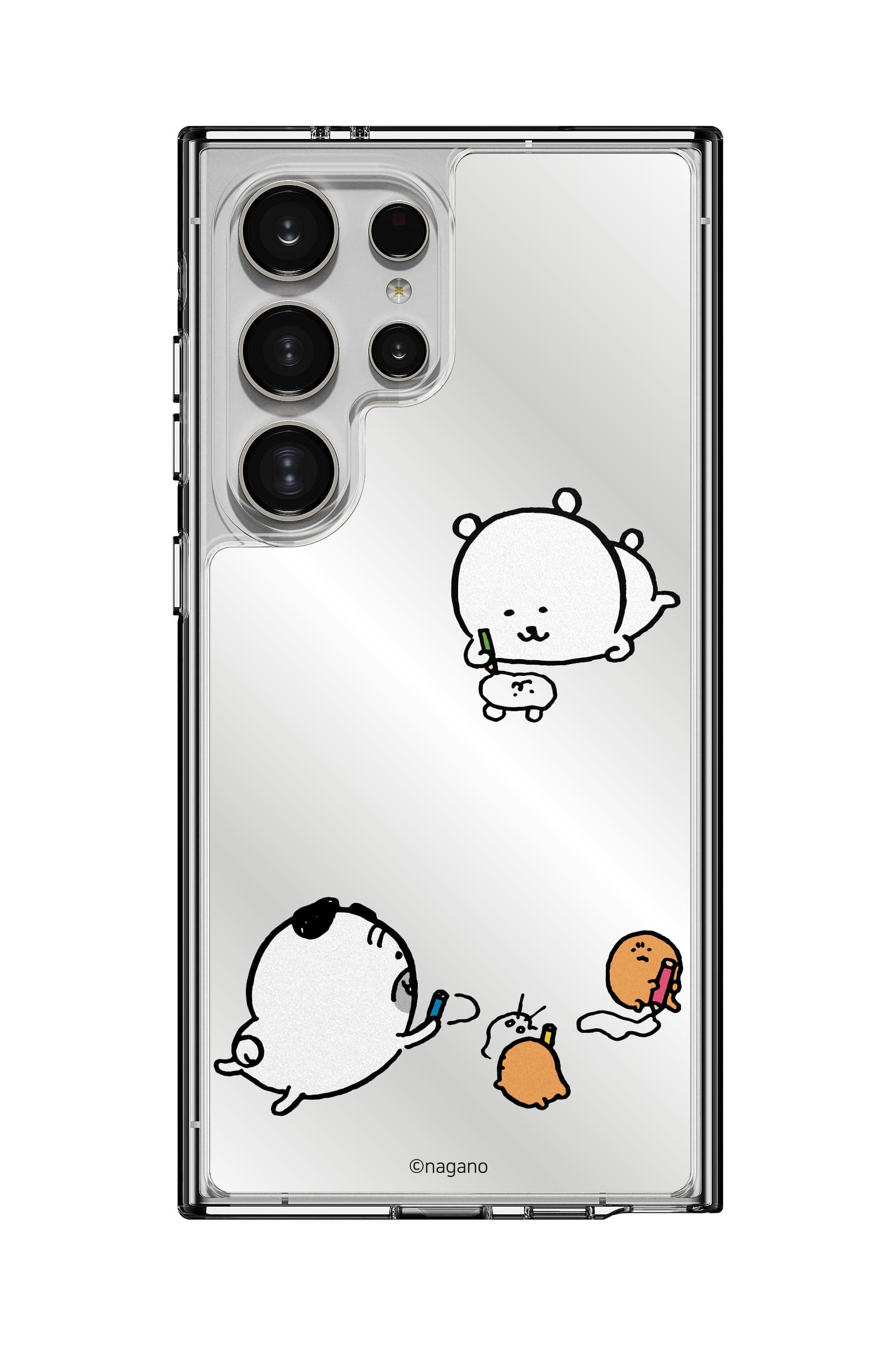 담곰이 농담곰 그림그리기 띠부띠부미러스킨 갤럭시/아이폰 케이스 부착용스킨 - 상세 이미지 4
