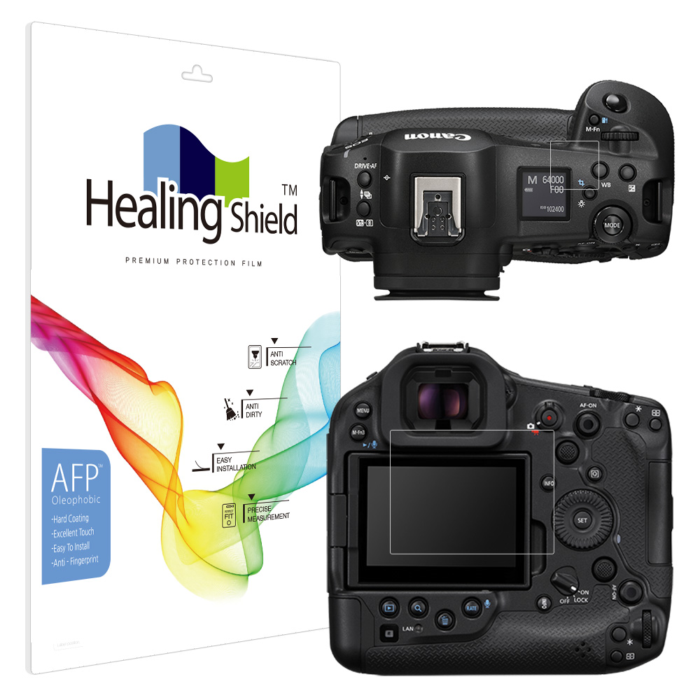 캐논 EOS R1 올레포빅 액정보호필름 2매 (2중구성)