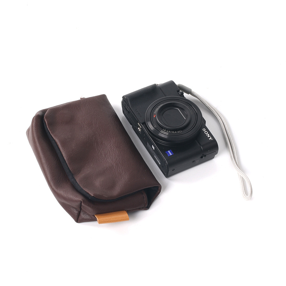 GC 카메라 파우치 캐논 소니 리코 루믹스 가죽 케이스 TZ99 GR3X RX100m7 G7xmark3 zv1m2 레더블랙 - 상세 이미지 3