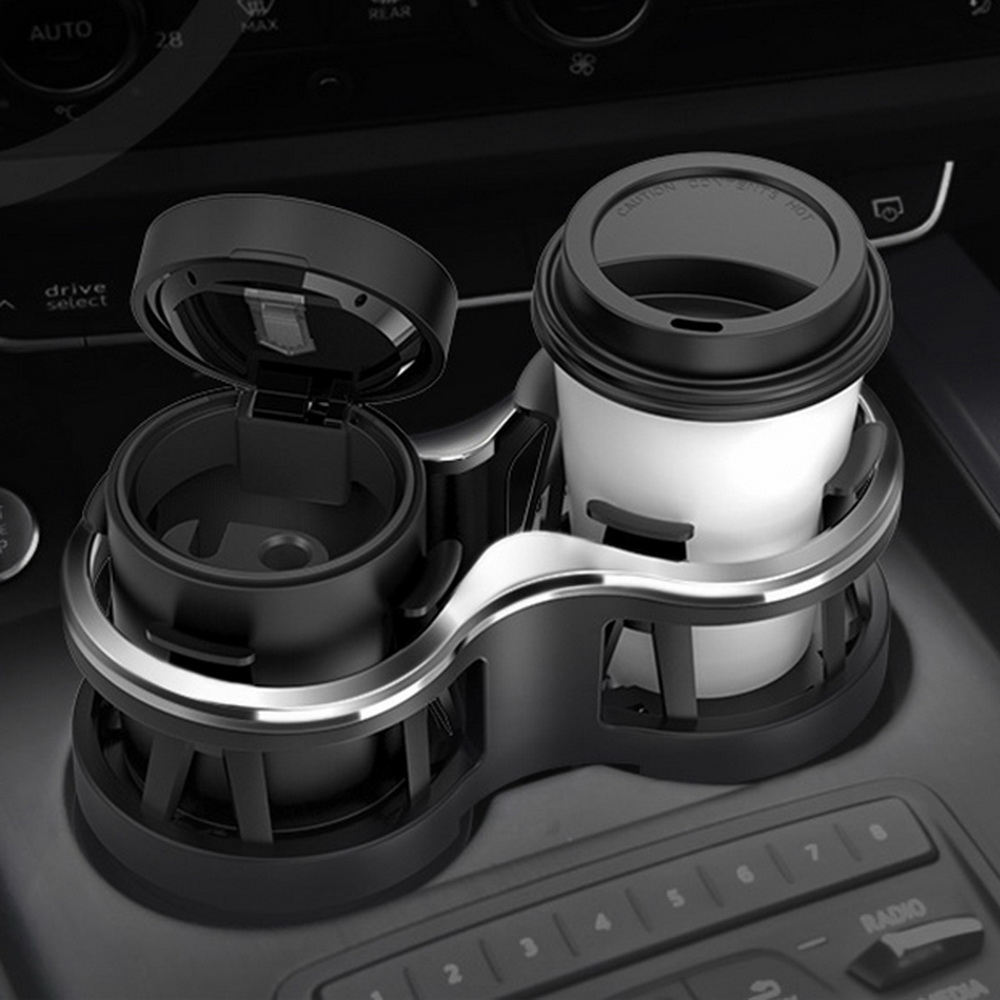 자동차컵홀더 2구 차량용 컵고정 텀블러 생수 음료수캔