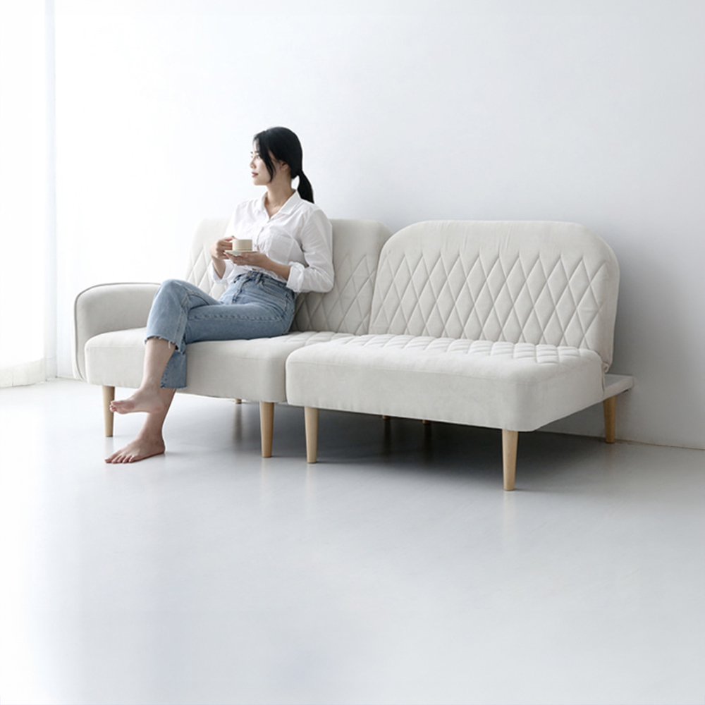 니스코 3인 멀티 메모리폼 소파베드 독립형 BC430 베이지 9751.3537