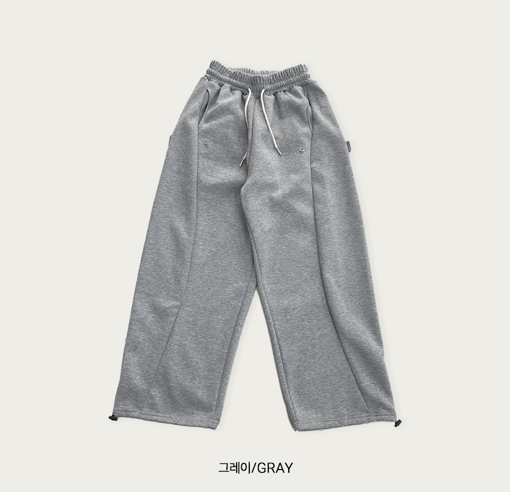 1683 [기모🔥] 스냅 버튼 스트링 와이드 기모 밴딩 팬츠 [2color/S-2XL] 상세 이미지 55