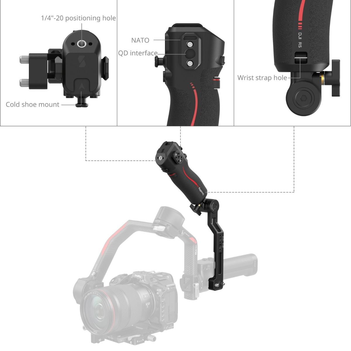 스몰리그 포커스 컨트롤 슬링 핸들 DJI RS4 RS4프로 RS3프로 - 상세 이미지 5