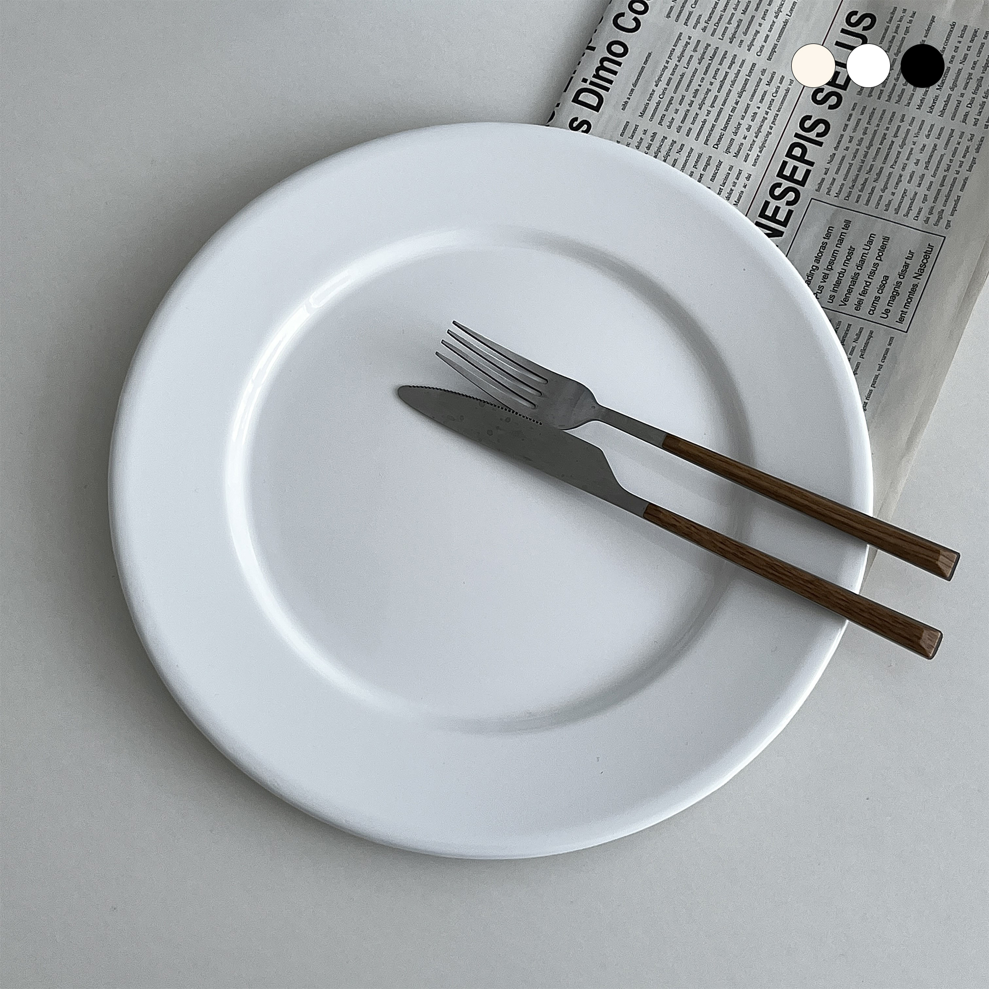 법랑 접시 29cm 법랑그릇 파스타 스테이크 오븐 플레이트 예쁜그릇 호텔 식기 뷔페 - 상세 이미지 3