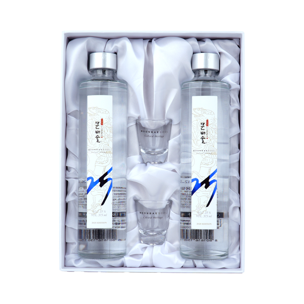 술픽 문배술 25도 헤리티지 세트 25도 375ml 2병 잔 2입 문배주 명절선물 이기춘명인 - 상세 이미지 2