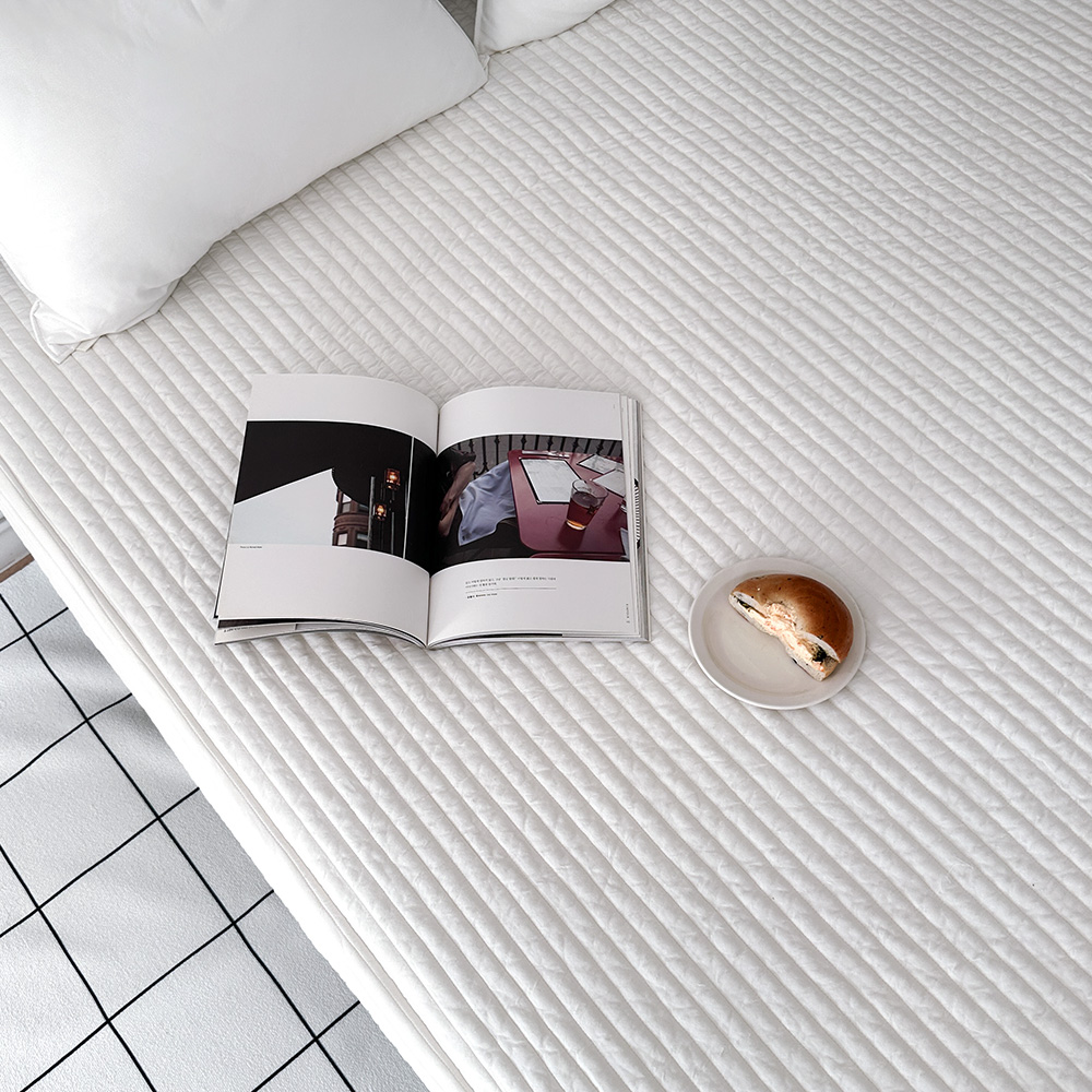 올인원 일체형 텐셀 침대패드 침대커버 누빔 저자극 밴딩 SS 올인원 모달 매트리스커버