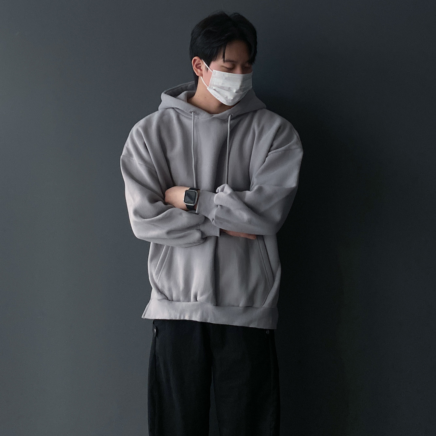 기모후드티 오버핏후드티 남자양기모 - 상세 이미지 3