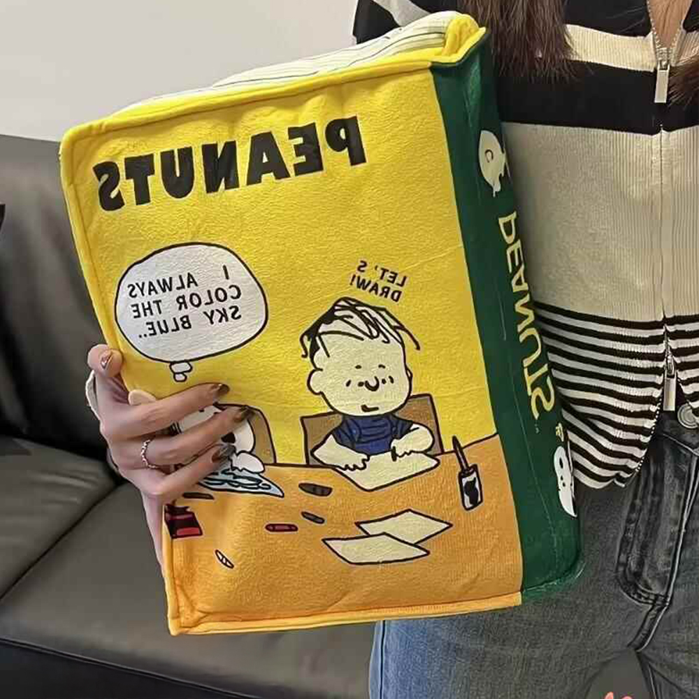 귀여운 책모양 쿠션 어린왕자 스누피 베개 인테리어 - 상세 이미지 4