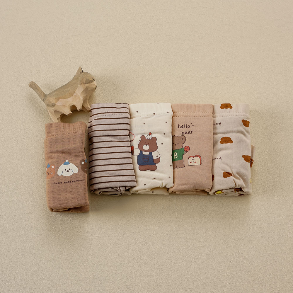 [빌도르] 하이베어 5매 남아 드로즈 사각 아동 키즈 어린이 팬티