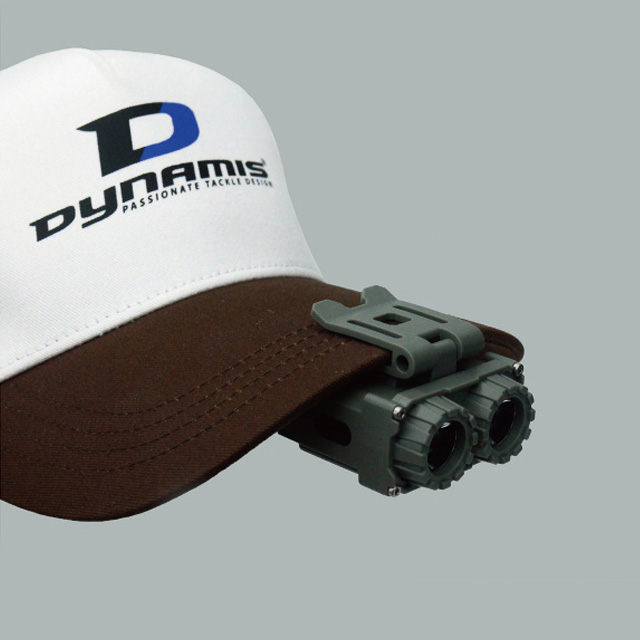 다이나미스 레이즘 캡라이트 L400 LED 랜턴 후레쉬 90도 각도조절 모자 클립 카라비너