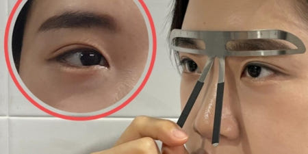 애브리 여자남자눈썹정리 똥손 가이드 틀 대칭 자 일자눈썹그리기