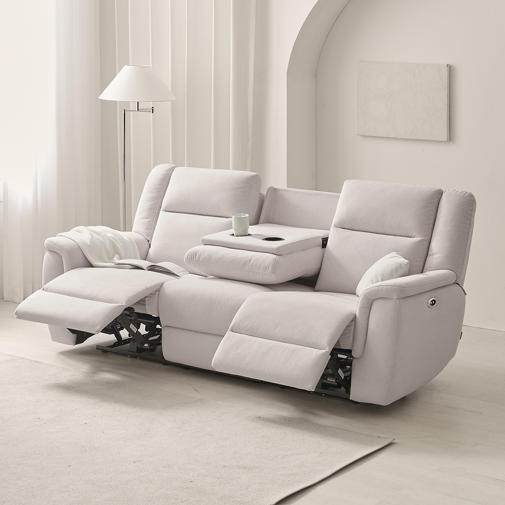 엠볼로 데이비스 패브릭 3인용 전동 리클라이너 소파