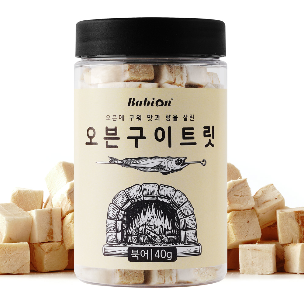 바비온 동결건조 오븐구이 트릿 간식 북어, 40g, 1개 - 메인 이미지
