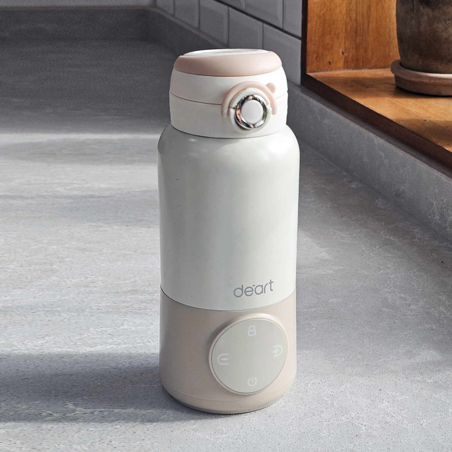 데아트 휴대용 분유포트 500ml 무선 가열 외출 분유 보온병