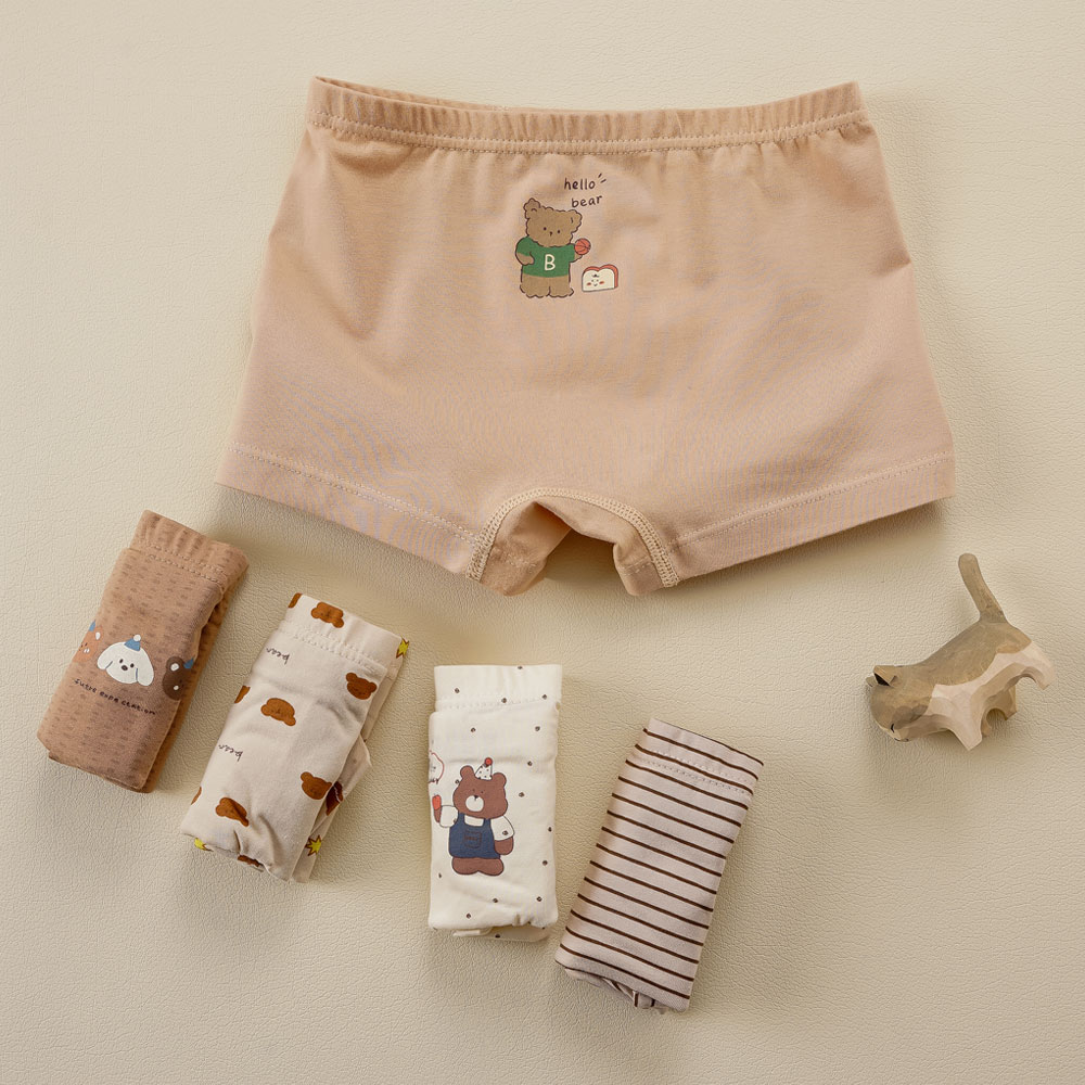 [빌도르] 하이베어 5매 남아 드로즈 사각 아동 키즈 어린이 팬티