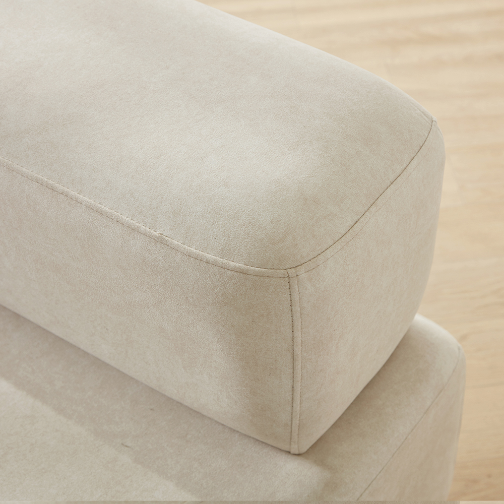 (희망일배송) 몽쉘 모듈형 기능성 조야 패브릭 소파 라이트베이지, 2인용