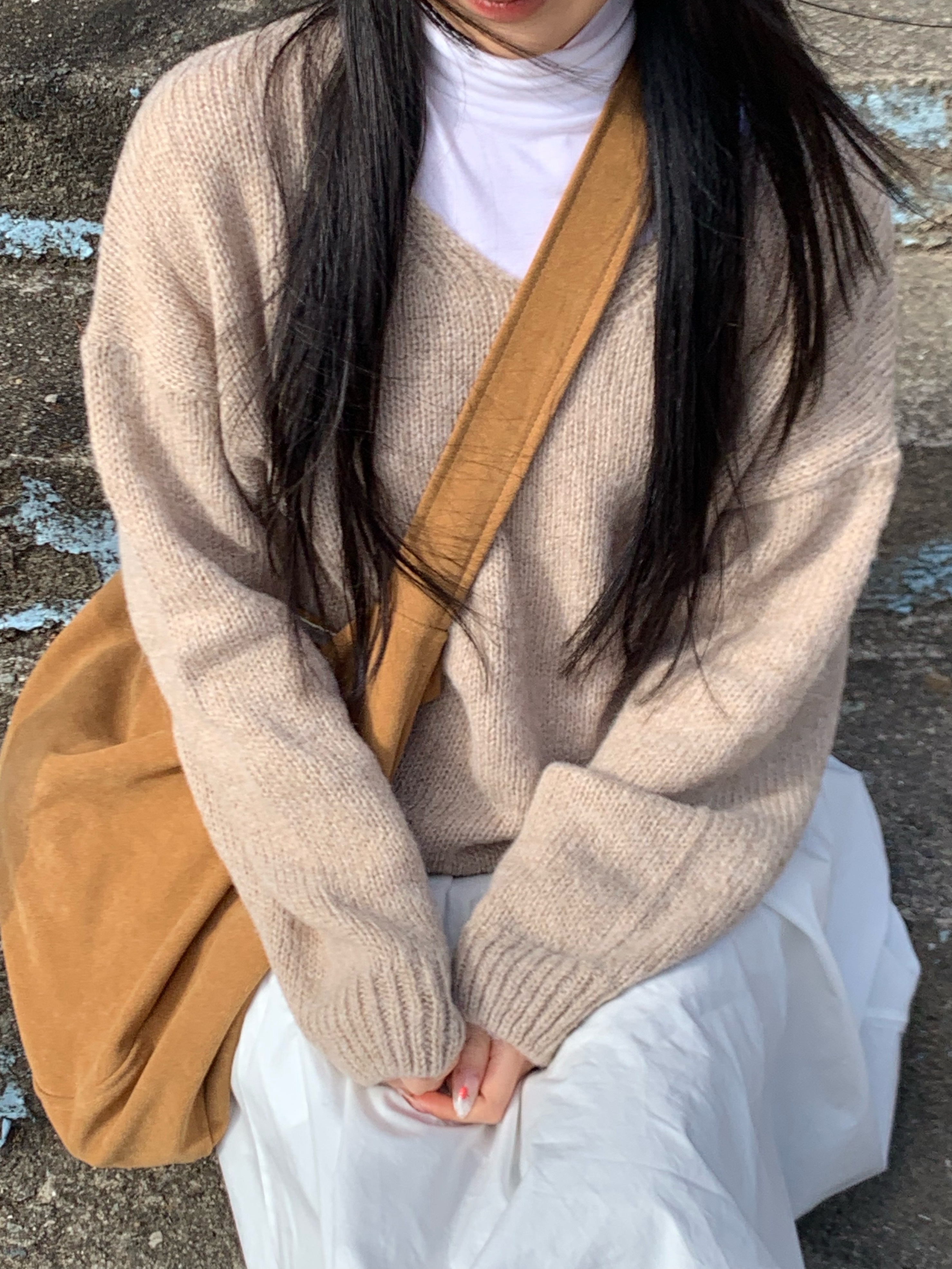 [3온스] 울 하이넥 하프코트 (2color) 상세 이미지 7