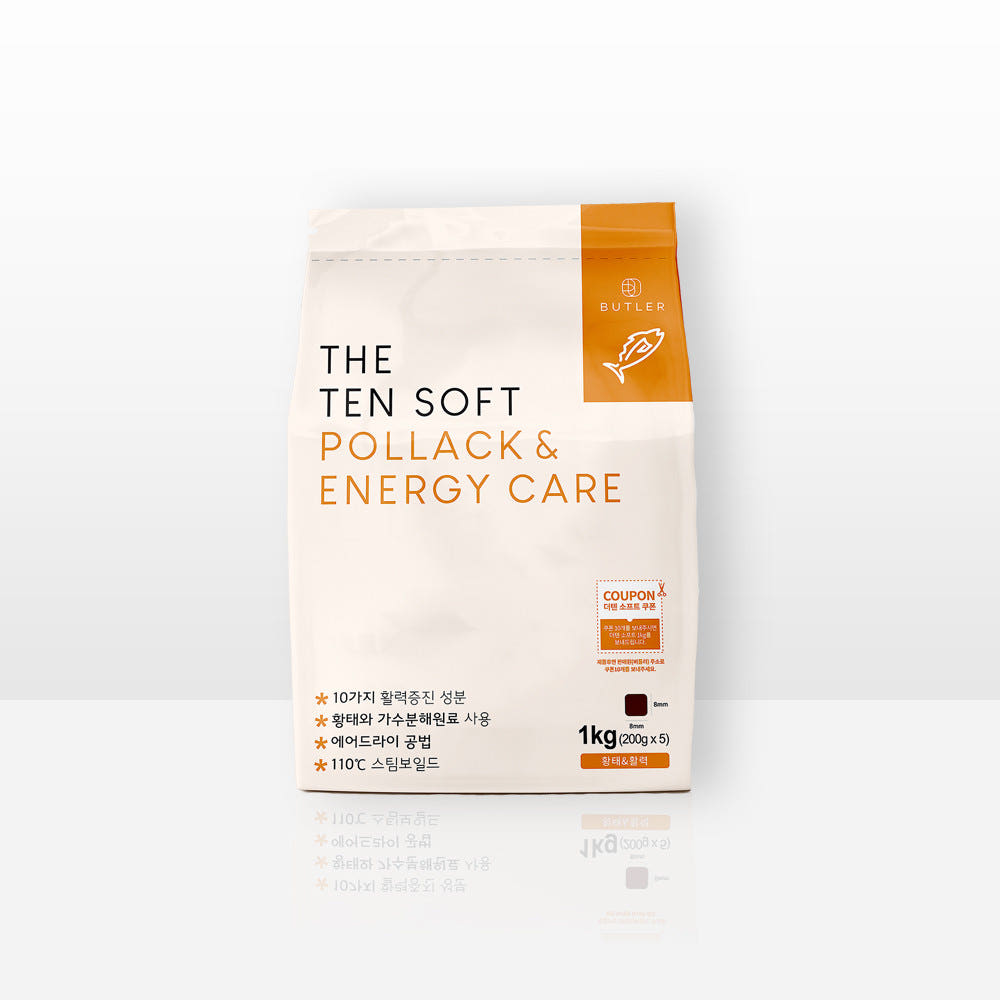 더텐 소프트 황태&에너지 케어 1kg 강아지 반건조 가수분해 저알러지 사료