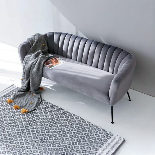 VARKA 3인 벨벳소파 3285 그레이 대표 이미지