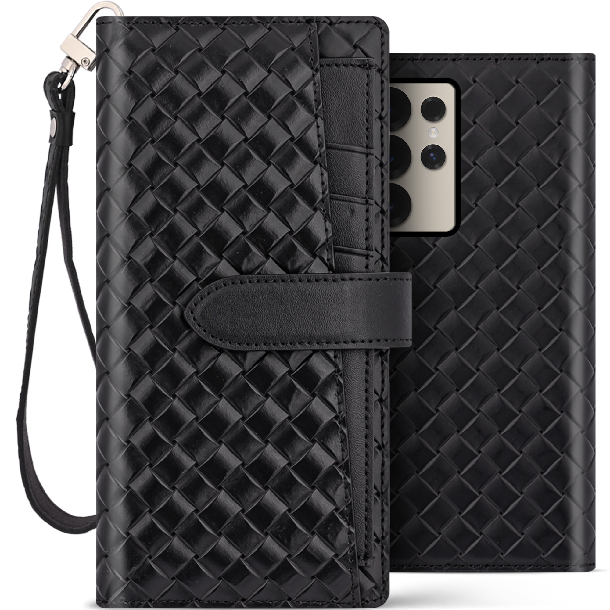 벨라벨루치 갤럭시 S25 울트라 비첸티노 카드포켓 지갑형 다이어리 핸드폰 케이스 마호가니레드 - 상세 이미지 4