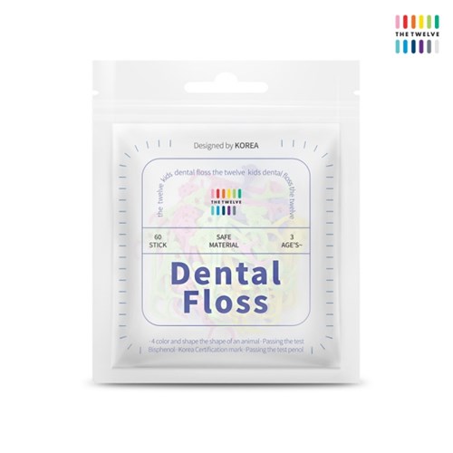 [더트웰브] 일회용 어린이치실 60개입 어린이치실 아기치실