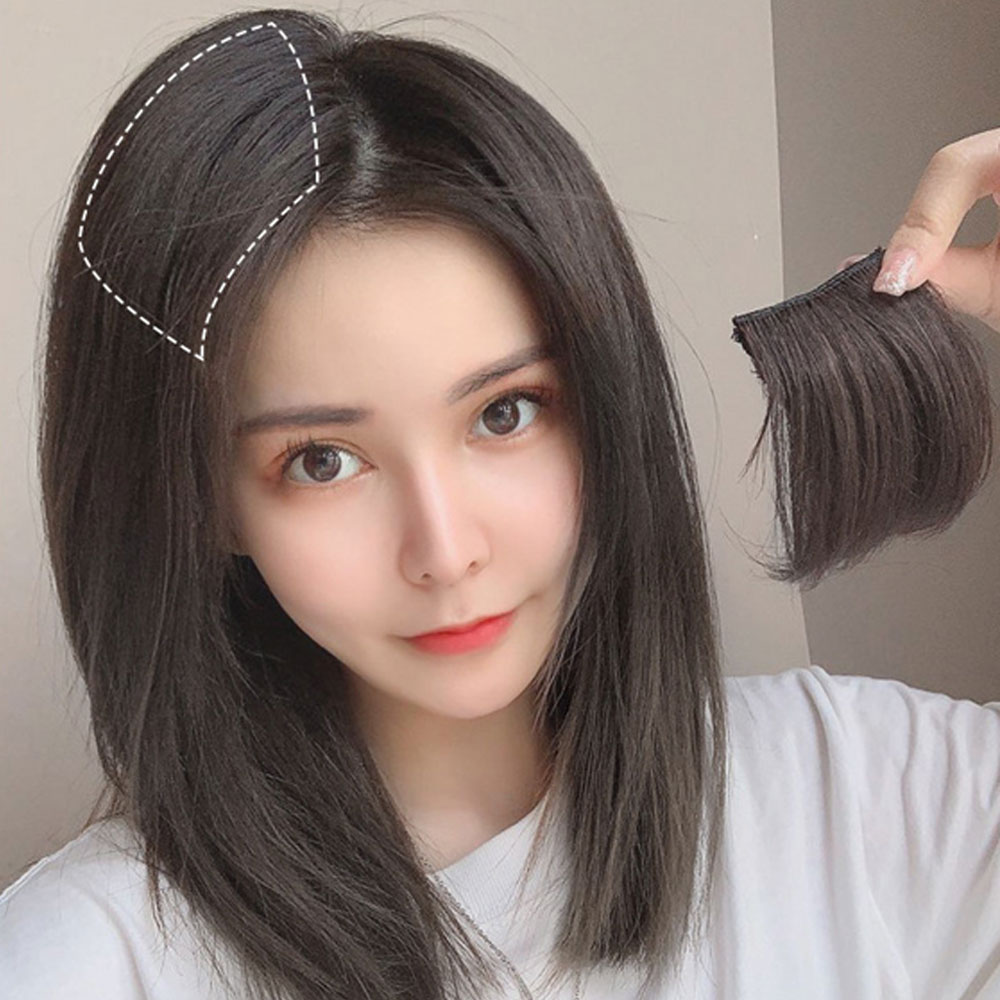 여자 포니테일 정수리 묶음머리 가발 숏컷 붙임머리 볼륨 부분가발 - 상품 이미지