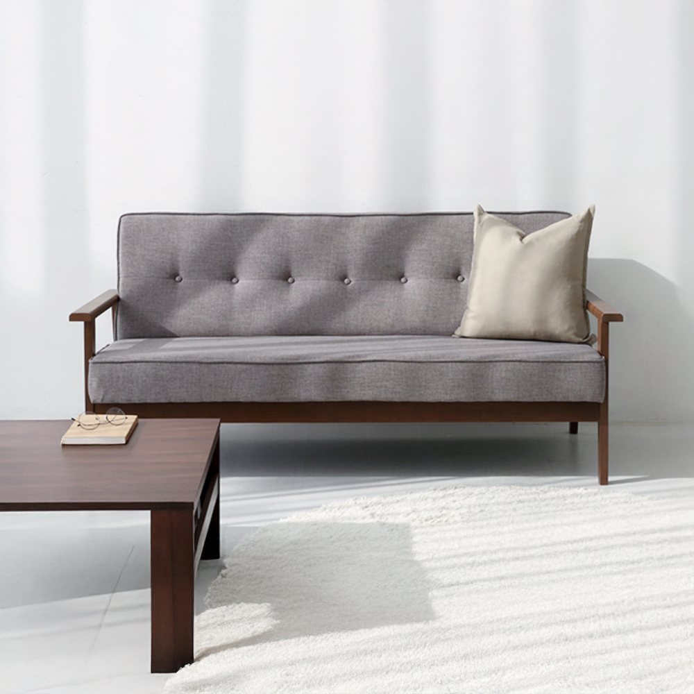 TARDO 3인소파 스툴미포함, NRSFM77165 그레이, 3인용