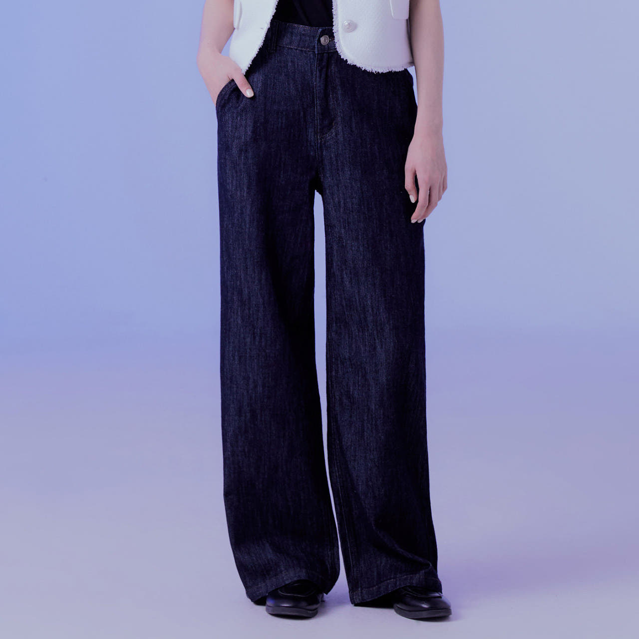 로엠 린넨 와이드 데님 RMTJE25G13