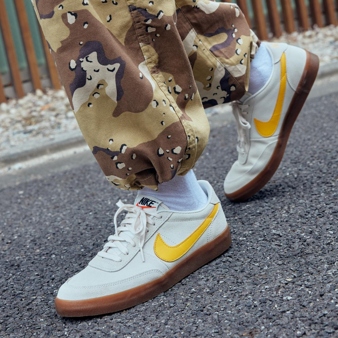 나이키 킬샷 2 레더 독일군 남자 스니커즈 화이트골드, 280