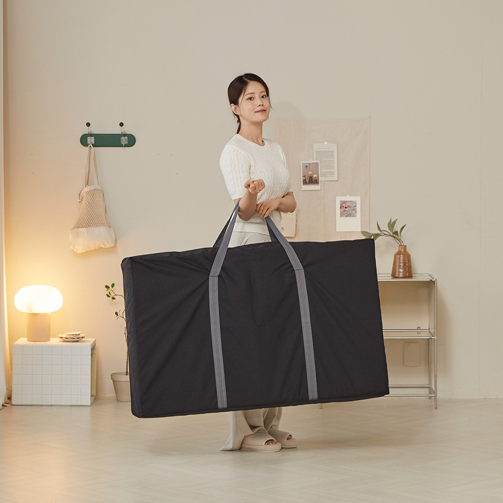 잠스쿨 3단 접이식 매트리스 단단한 허리에좋은 침대 바닥 매트 7cm MS