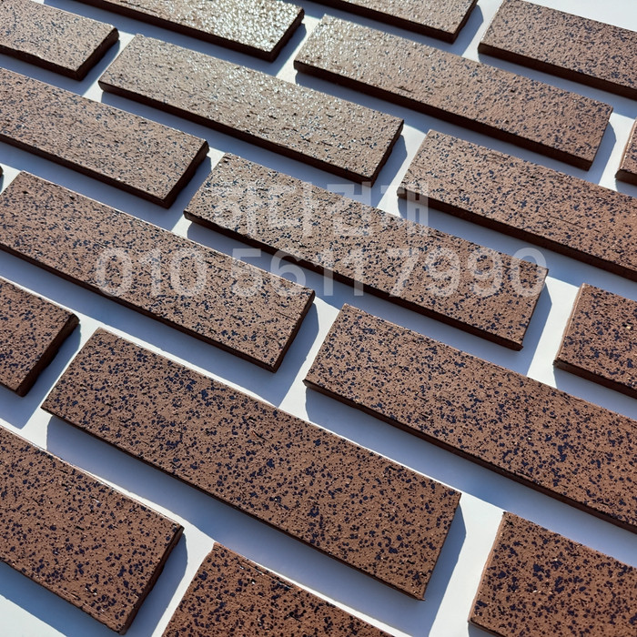 잉크 마블 점토타일 240x60x11T 브라운 / 하다건재