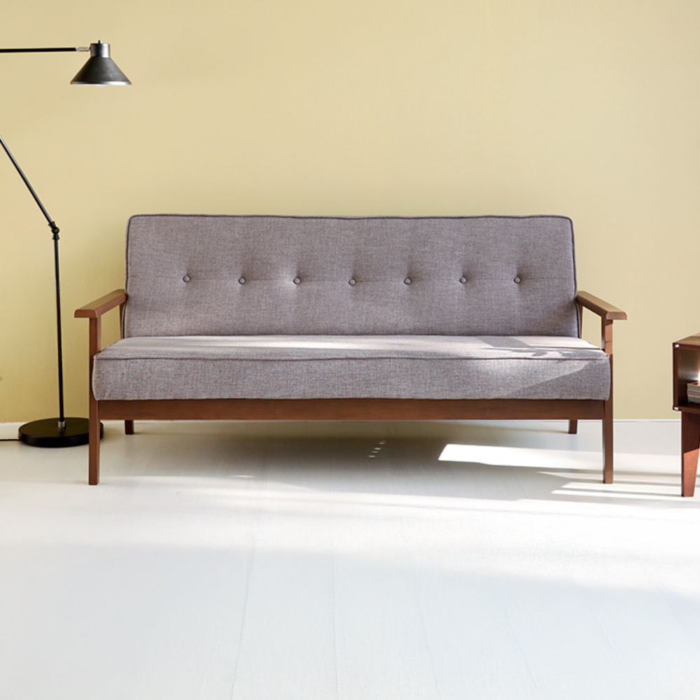 TARDO 3인소파 스툴미포함, NRSFM77165 그레이, 3인용