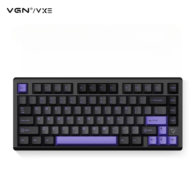 Vgn Vxe75 V2 무선 기계식 키보드 알루미늄 Purple Aniya axis - 상품 이미지