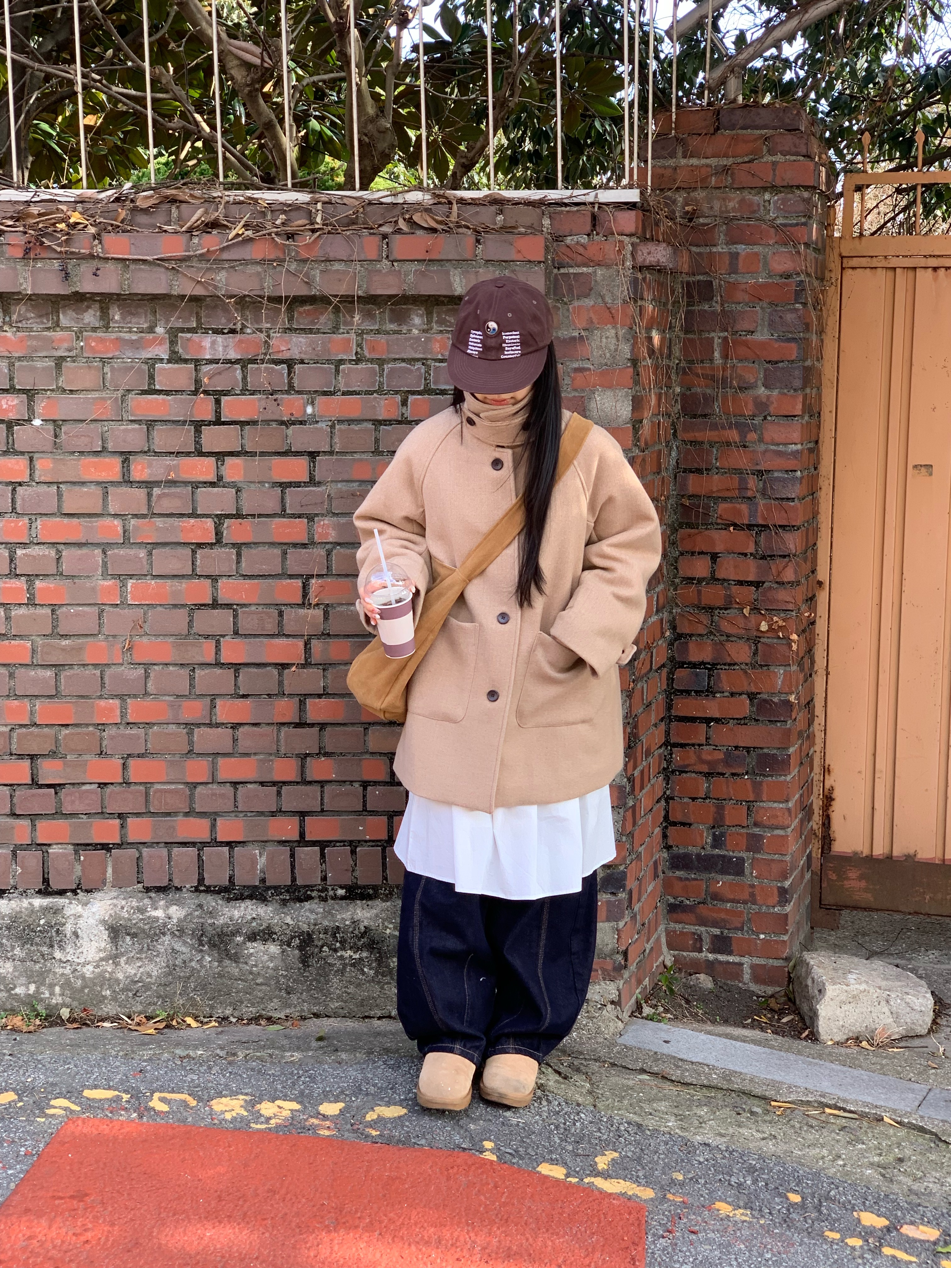 [3온스] 울 하이넥 하프코트 (2color) 상세 이미지 23