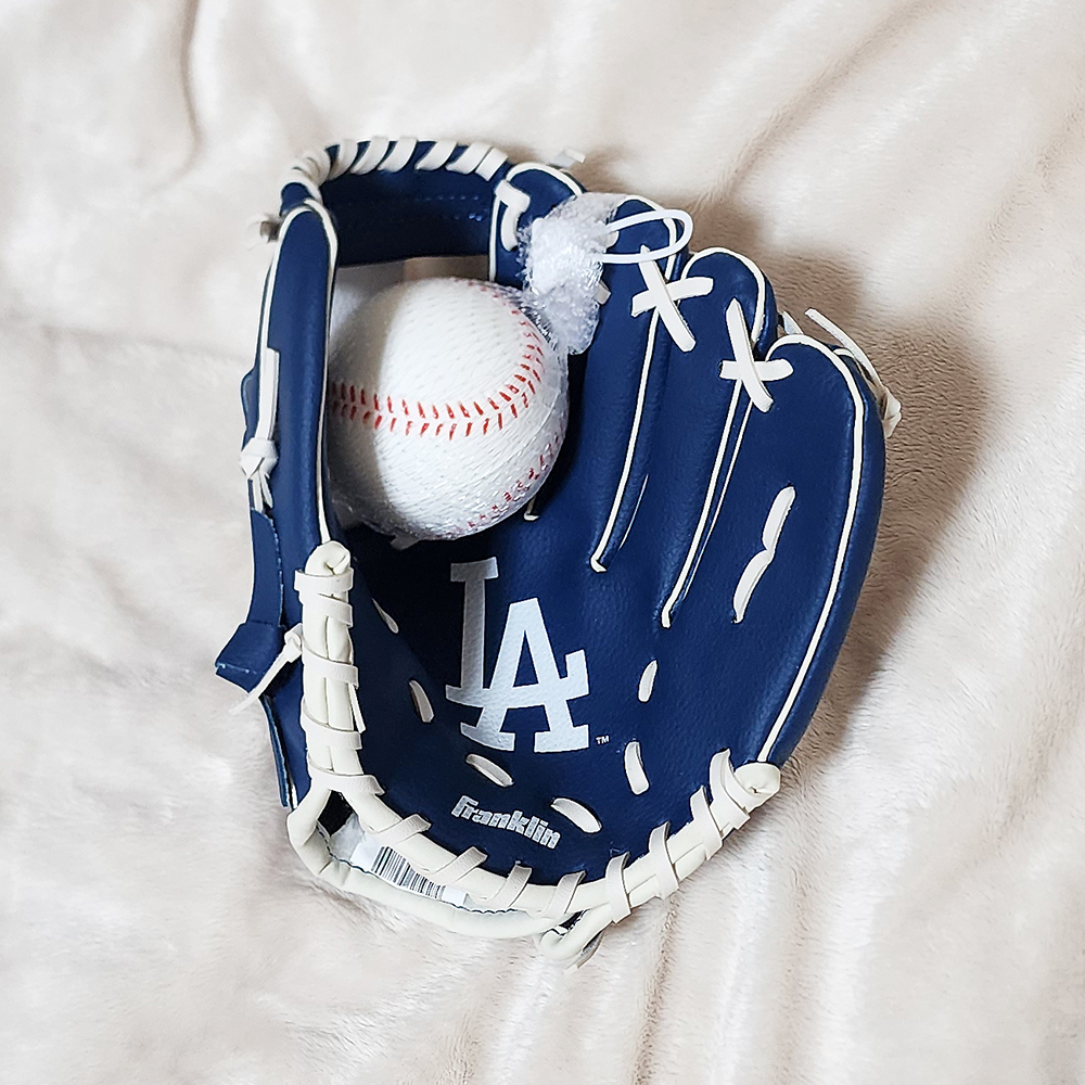 프랭클린 MLB LA다저스 주니어 아동 어린이 캐치볼 야구 글로브 9.5인치