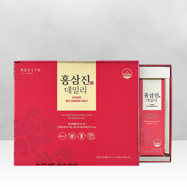 모비타 6년근 국내산 홍삼 데일리 진세노사이드 1개월분 - 상품 이미지