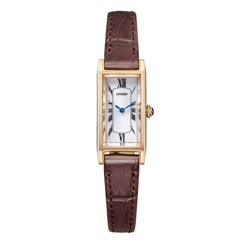 시티즌 CITIZEN 에코드라이브 스퀘어 금장 한정판 EG7043-33A 여성 손목 시계 - 상세 이미지 5
