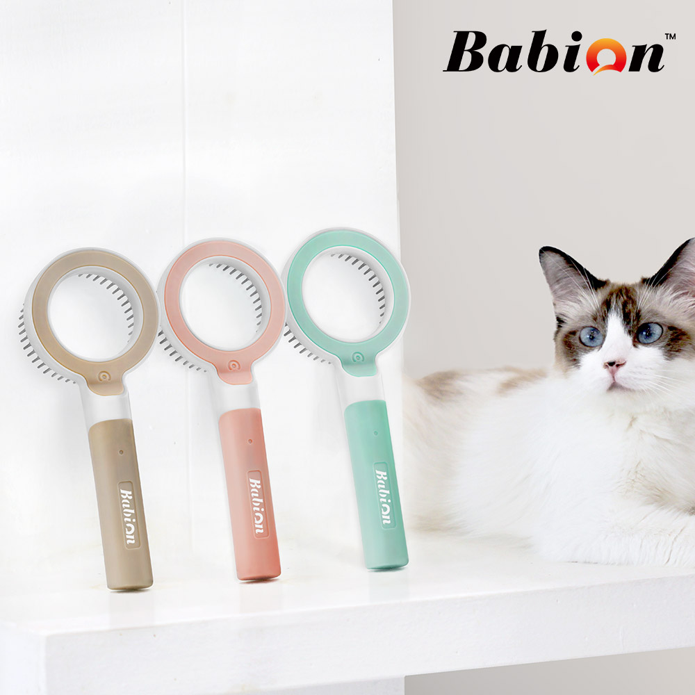 바비온 강아지 고양이 빗 핀 마사지 브러쉬 360 Pet comb - 상품 이미지