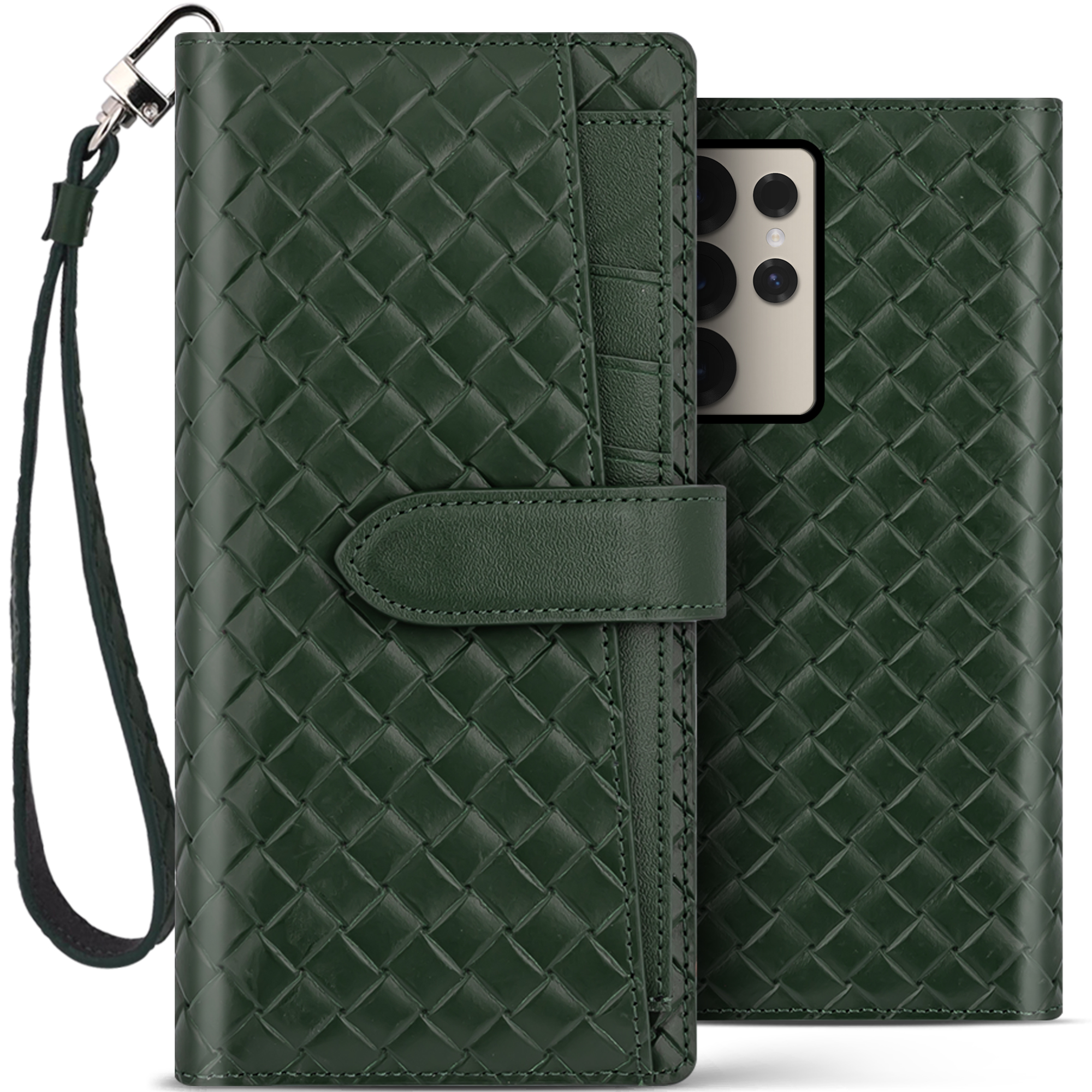 벨라벨루치 갤럭시 S25 울트라 비첸티노 카드포켓 지갑형 다이어리 핸드폰 케이스 마호가니레드 - 상세 이미지 2