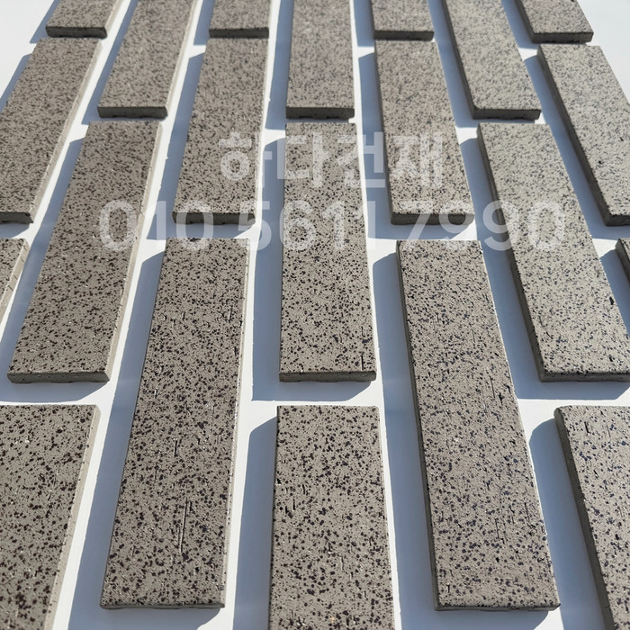 잉크 마블 점토타일 240x60x11T 그레이 / 하다건재