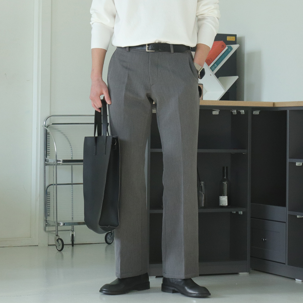 남자 부츠컷슬랙스 링클프리 남성겨울바지 남자 기모 슬랙스 - 상세 이미지 2